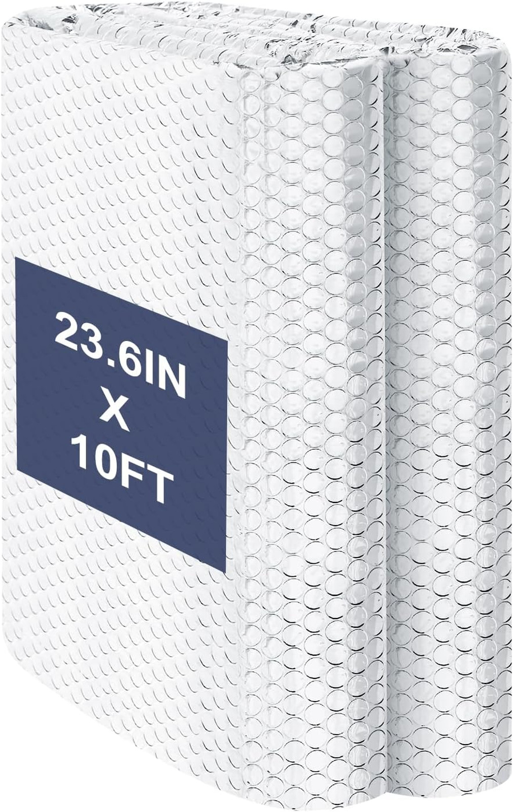 Reflective Bubble Foil Insulation Foam 23.6 Inches X 10 Feet Aluminum Radiant