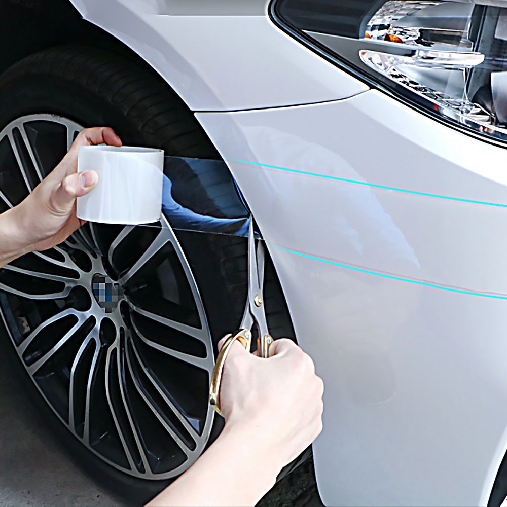 Car Door Sill Protector Edge Sticker Carbon Fiber Rubber Bumper Guard Strip JQ