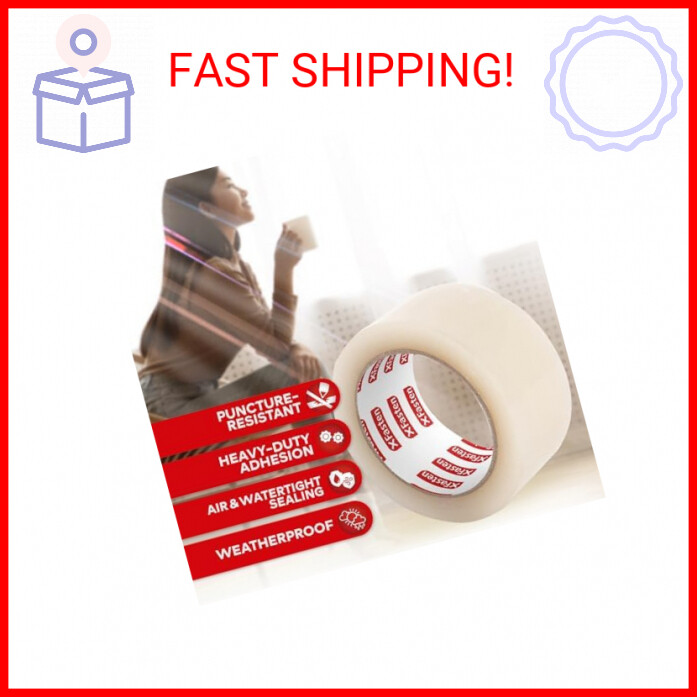 Transparent Door and Window Weather Stripping Tape, 2”x30yds Window Insulation f