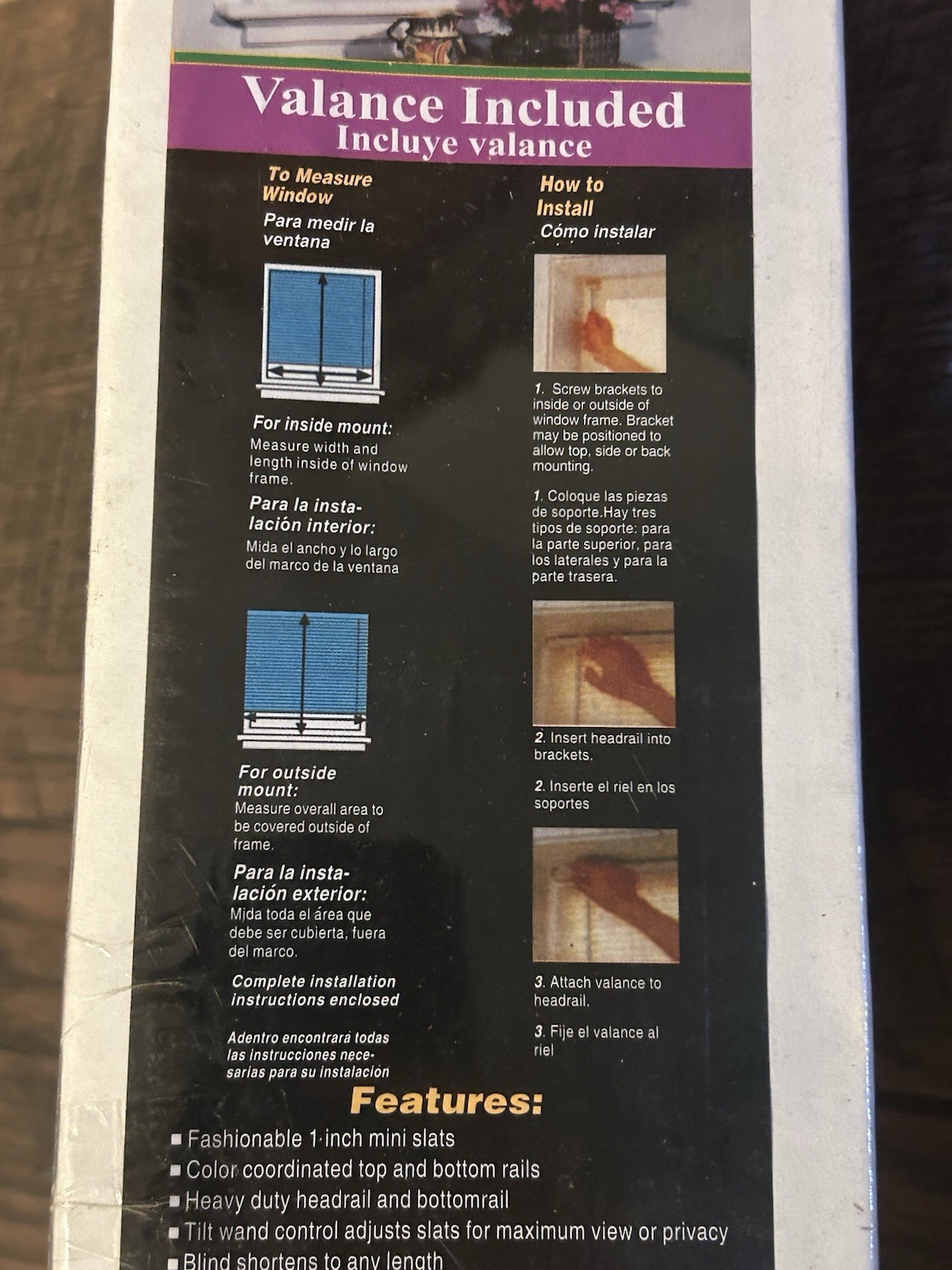 (2) NEW IN BOX Window Blinds Mini Blind 1″ Slat Vinyl, 24” wide x 72”, White