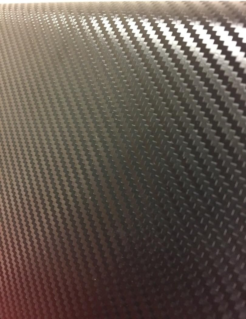 Vvivid+ Premium Black Carbon Fiber Vinyl Wrap Film (1Ft X 5Ft)