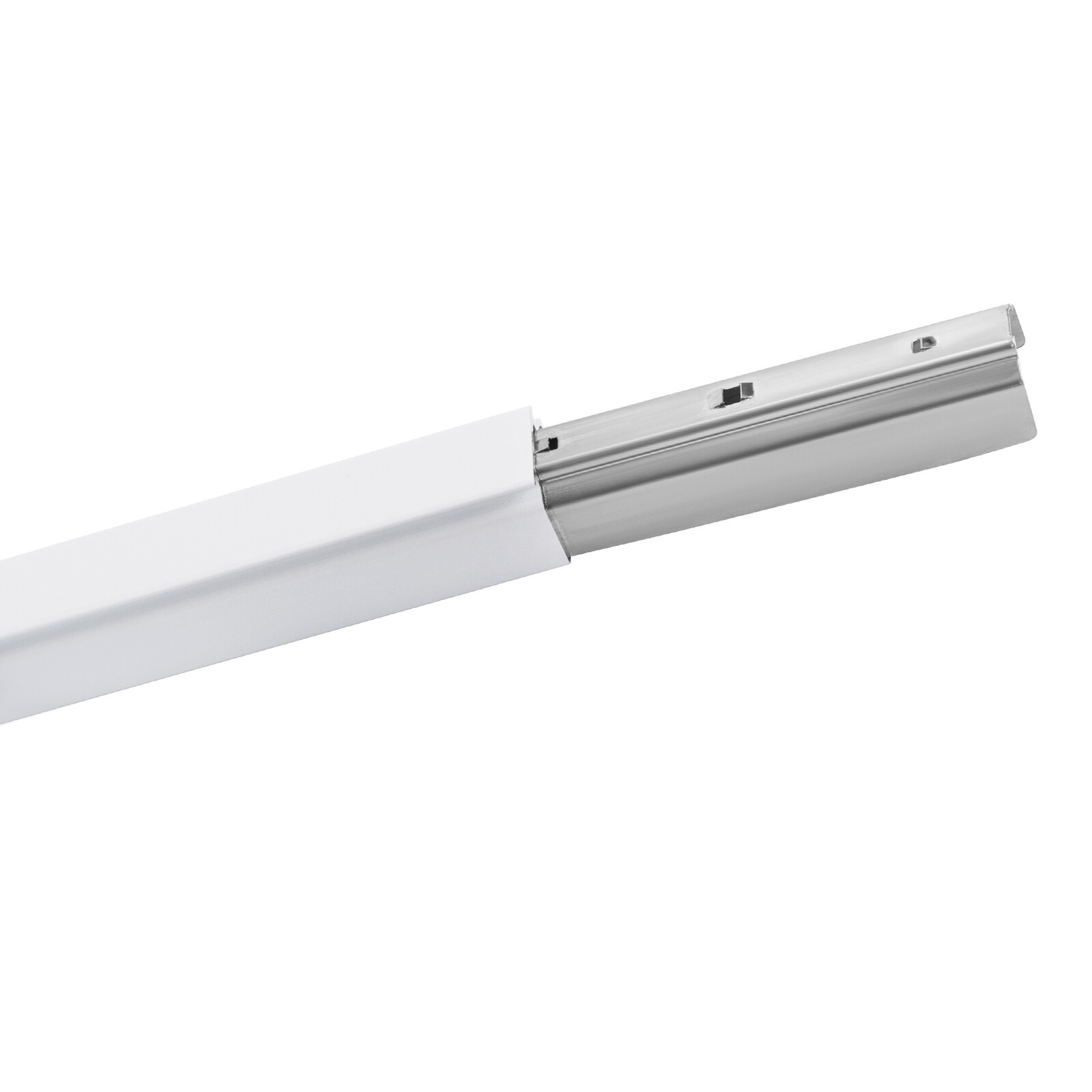 Ceiling Mounted Curtain Track Kit w/ Hooks 3ft-6ft Curtain Track for Space,White
