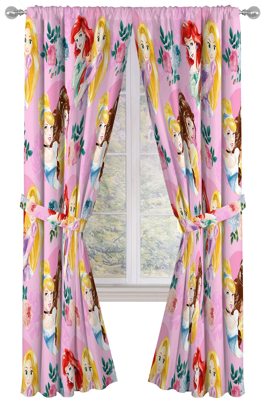 Jay Franco Disney Princess Sassy 84 Inch Drapes 4 Piece Set – Beautiful Room…