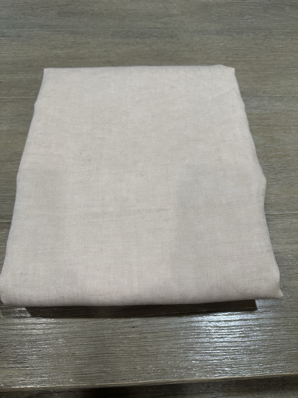 West Elm European Flax linen Pole Pocket 48×84 ONE PANEL Sandalwood