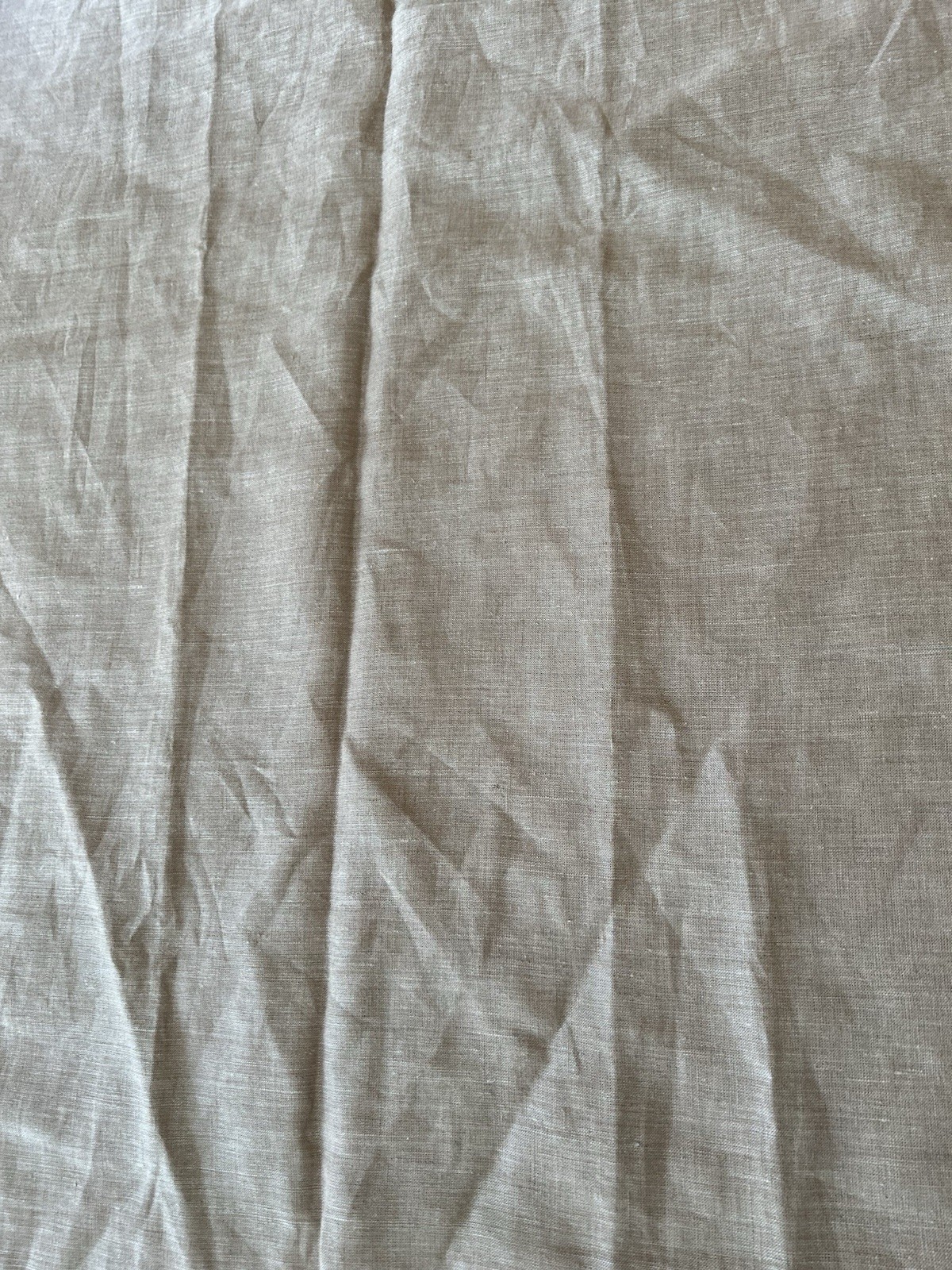 West Elm European Flax Linen Unlined Curtain (1) 48”x96” Sandstone Melange READ