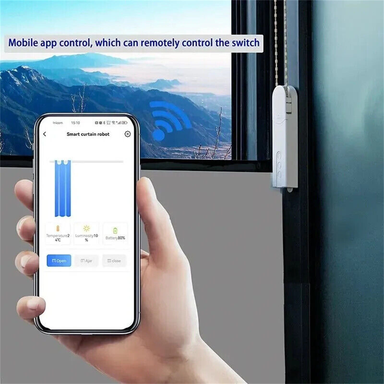 Smart Blind Motor Wifi Automatic Roller Shutter with App Control Bluetooth