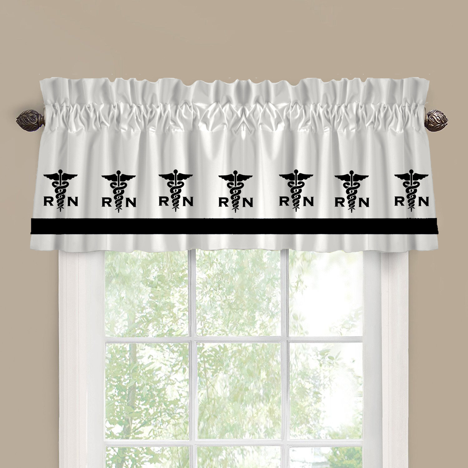 Nurse Medical Nursing Window Valance/Curtain *Your Choice of Colors*