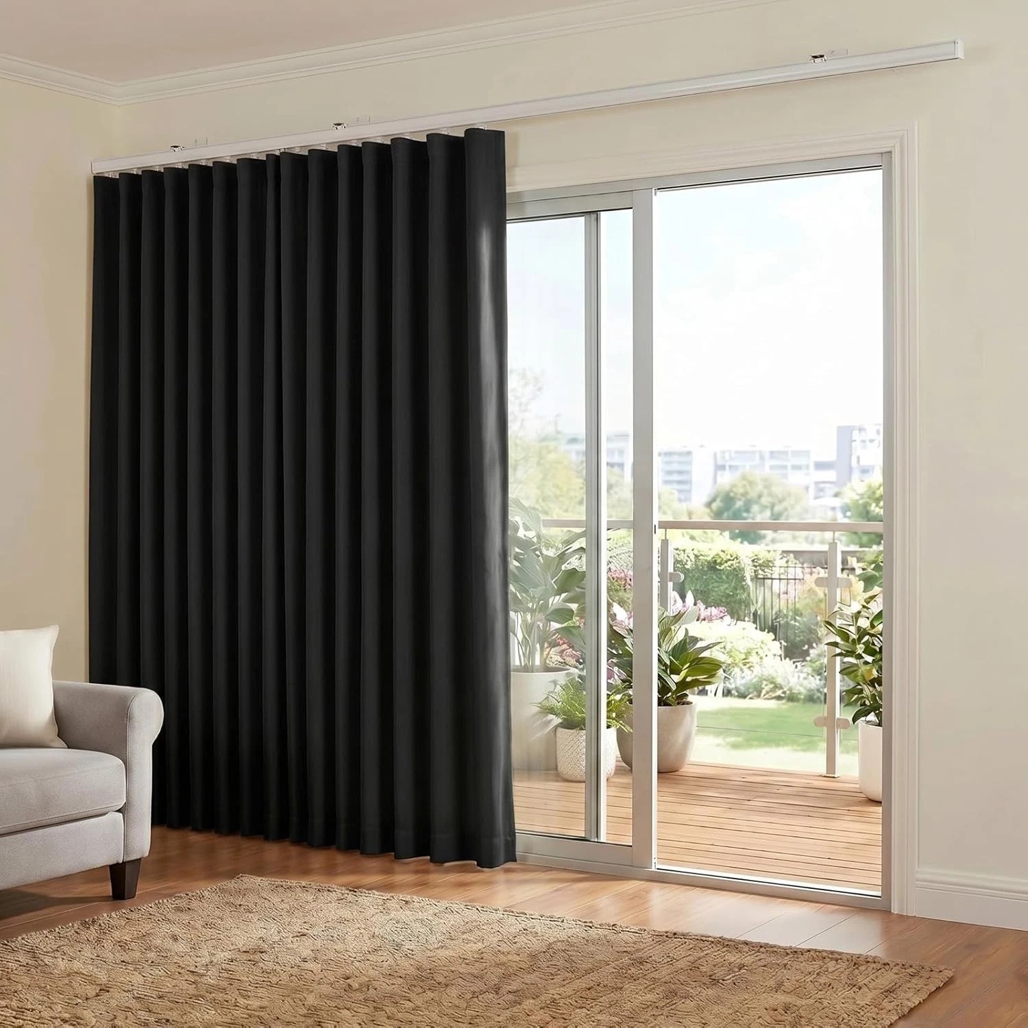 Noise Reducing Blackout Curtain Panel 100″ x 96″ – Perfect for Home or Office