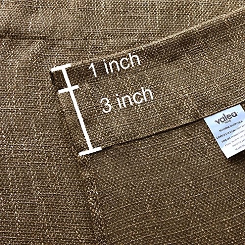 Soft Burlap Natural Rod Pocket Window Curtain 52″W x 108″L (Pack of 1) Tan