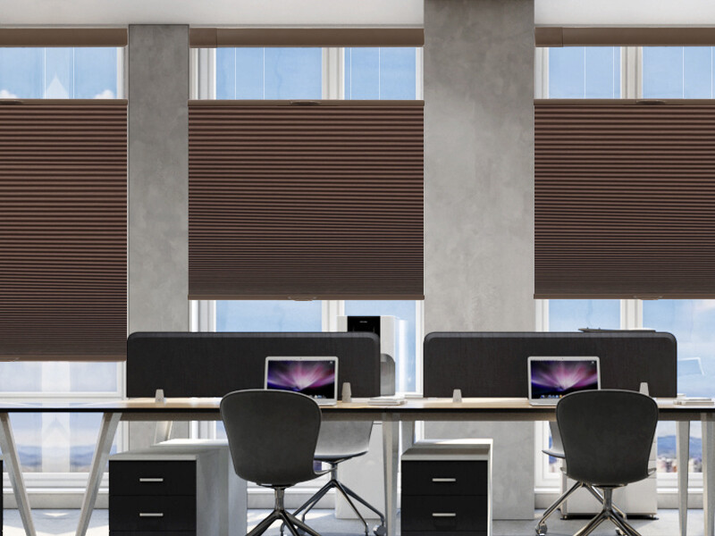 No Tool Screw Install Top Down Bottom Up Blackout Brown Cellular Blind Honeycomb