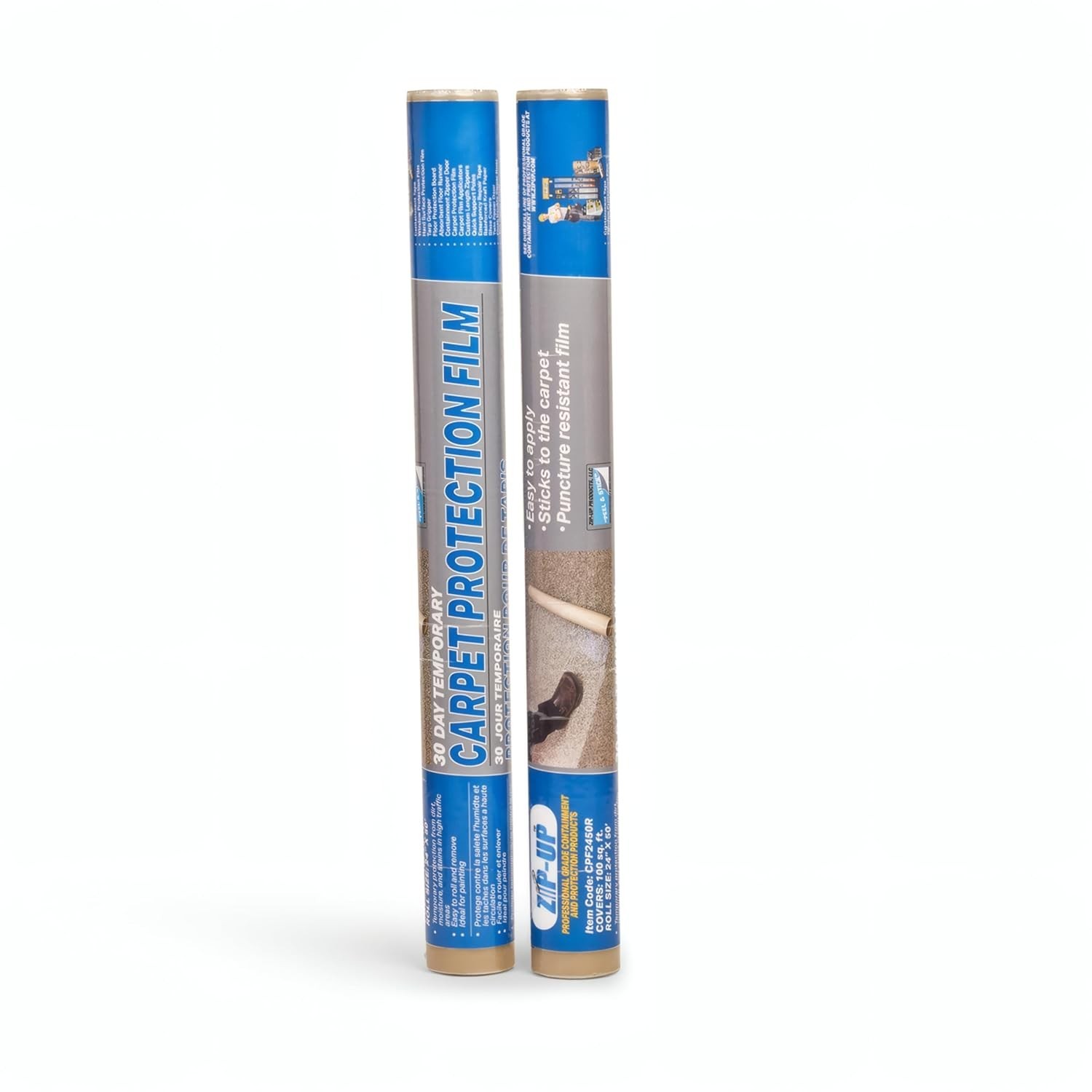 24″ x 50′ Carpet Protection Film – Self-Adhesive & Puncture Resistant