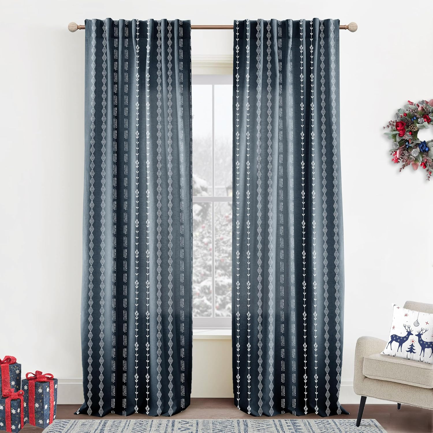 Stylish New Boho Back Tab Curtains for Chic Home Decor