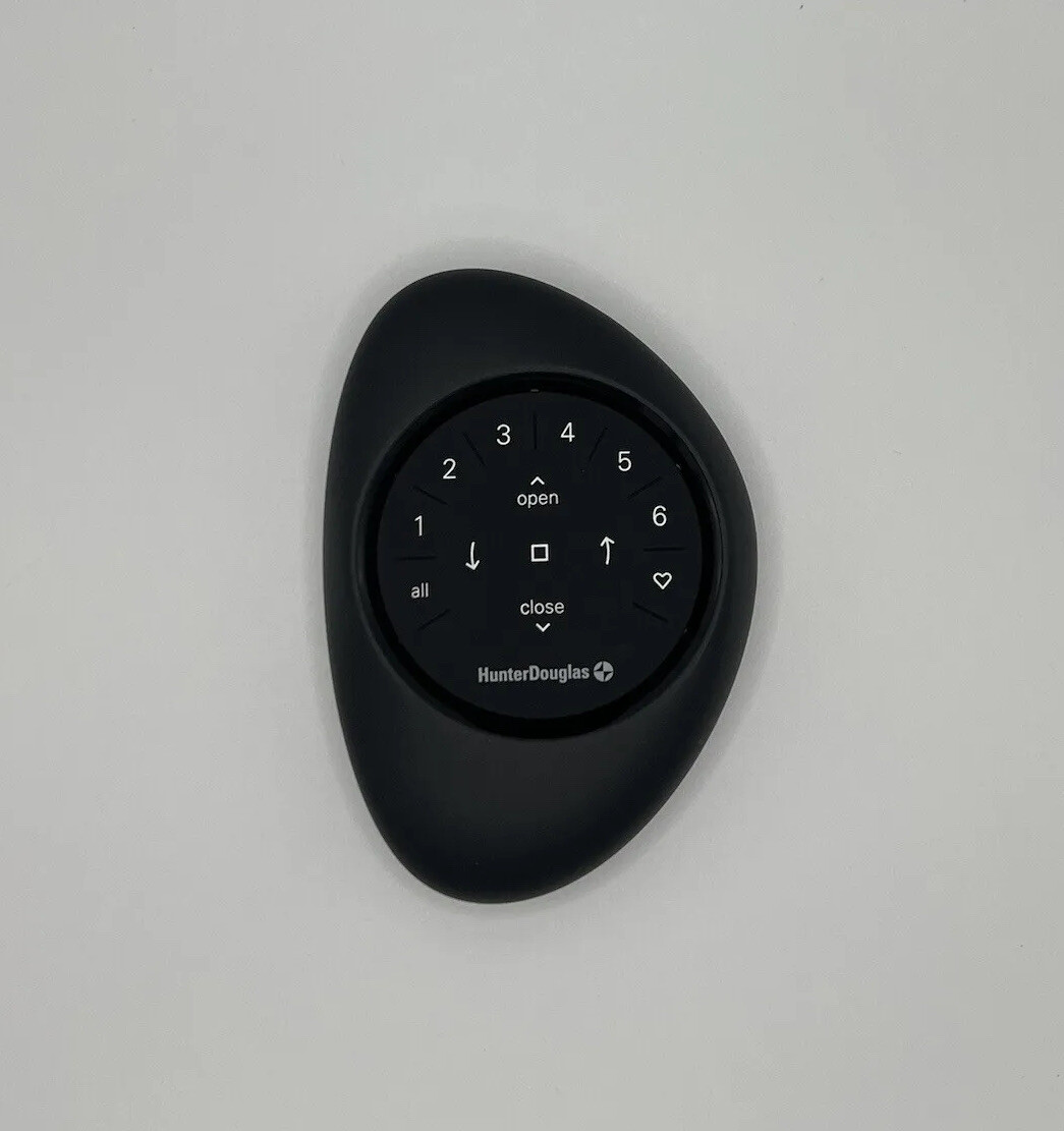 Hunter Douglas Pebble Matte Black (NEW) Pebble Only—Powerview Remote Holder