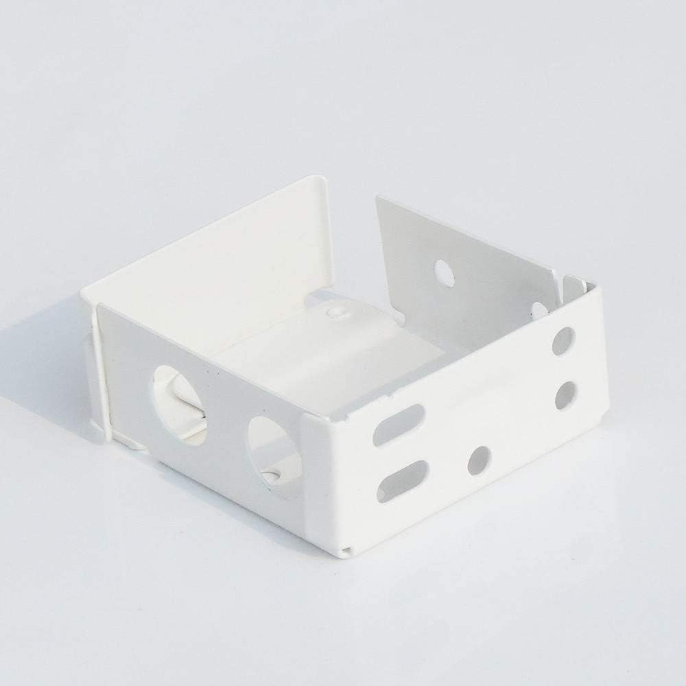 Elegant 4pcs White Alloy Steel Brackets for 2-Inch High Profile Window Blinds