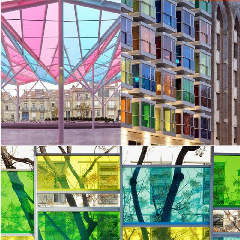 Colorful Window Tinting Film Clear Decorative Home Mall Glass Decor Stickers