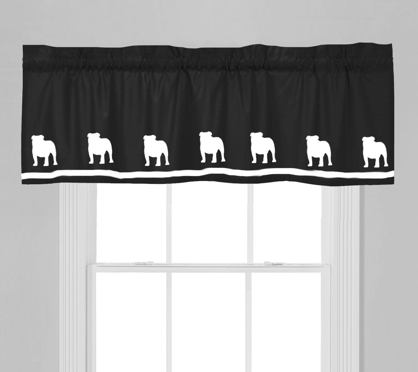 Clydesdale Draft Horse Window Valance in Your Choice of Colors Handmade Decor