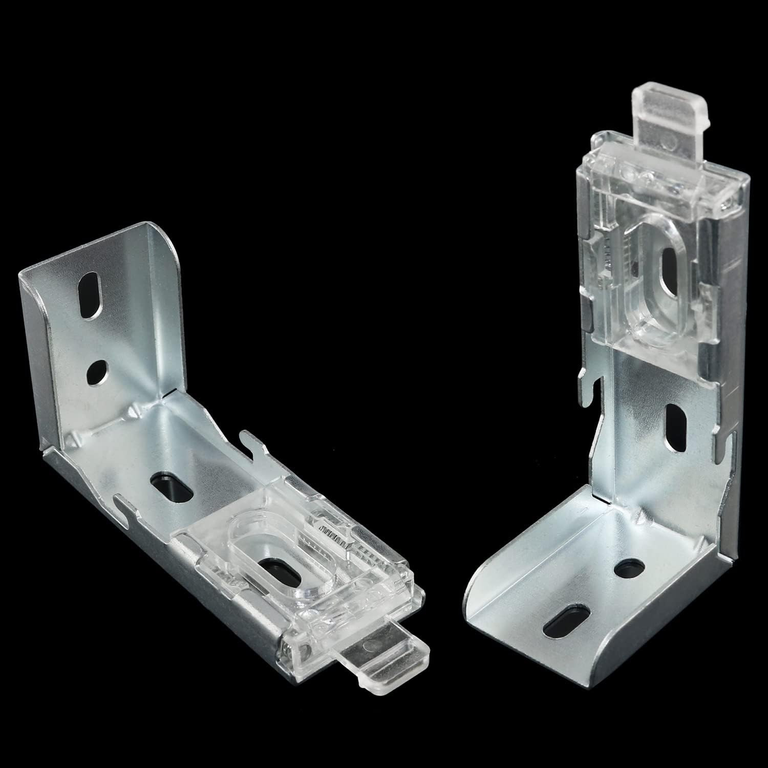 Mounting Bracket Snap Metal Clip 2PCS Fixed Code Roll Curtain Mounting Bracket