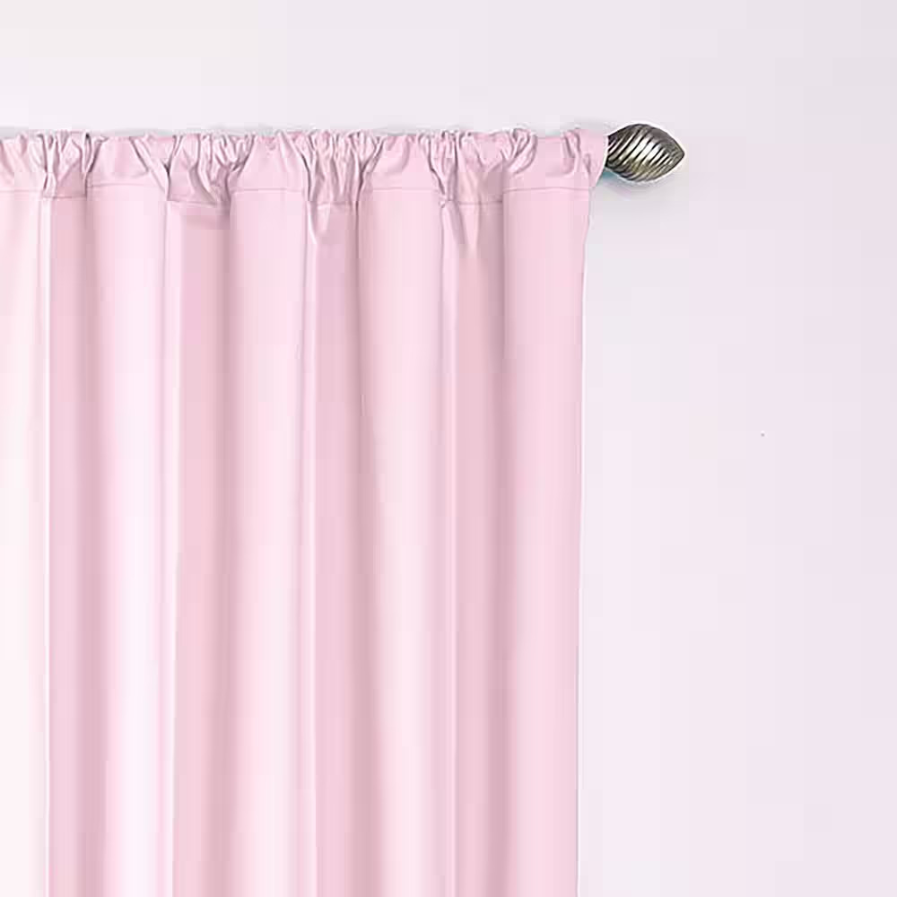 Kids Microfiber Thermaback Pink Solid Polyester 42 In. W X 84 In. L Blackout Sin
