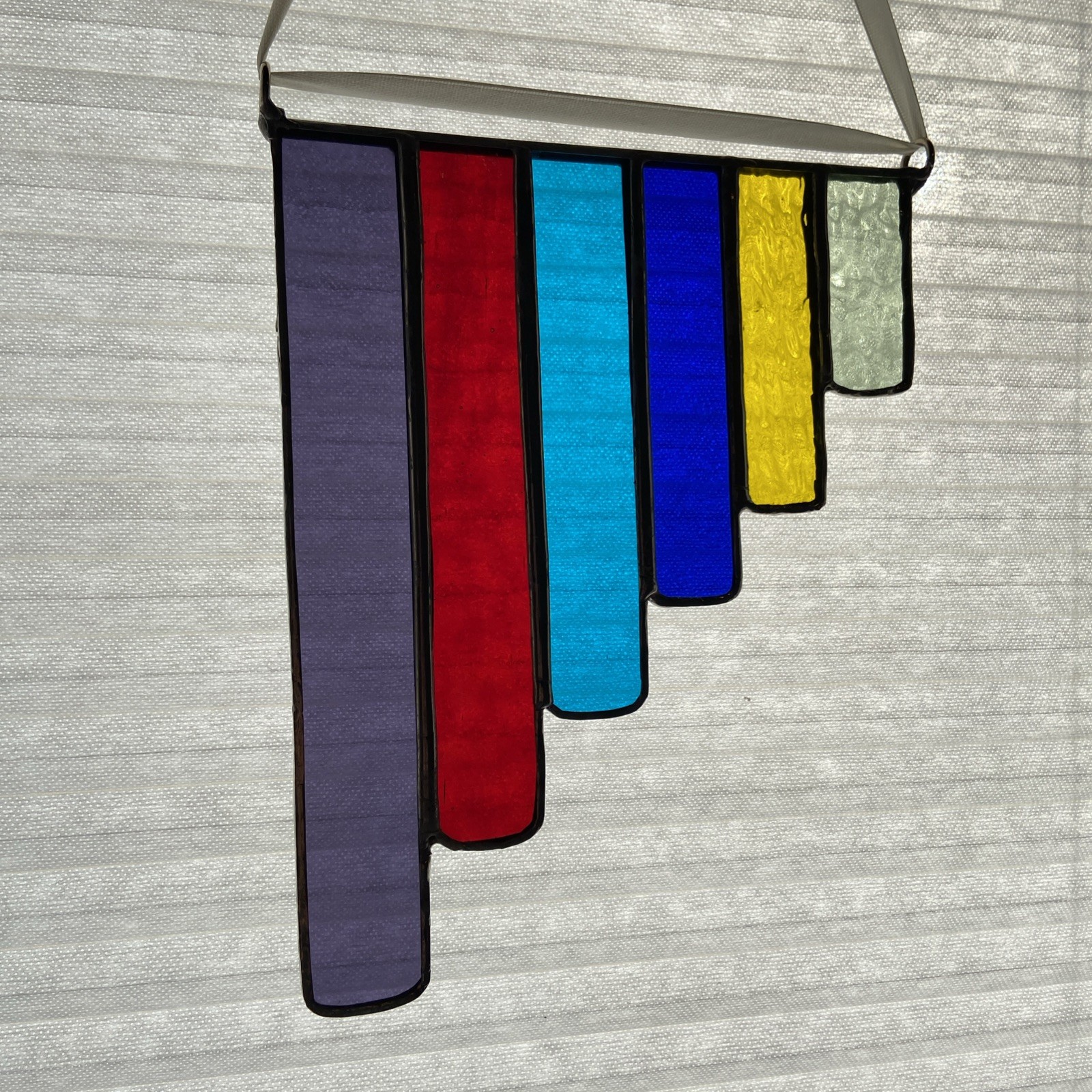Art Deco Style Stained Glass Rainbow Window Suncatcher