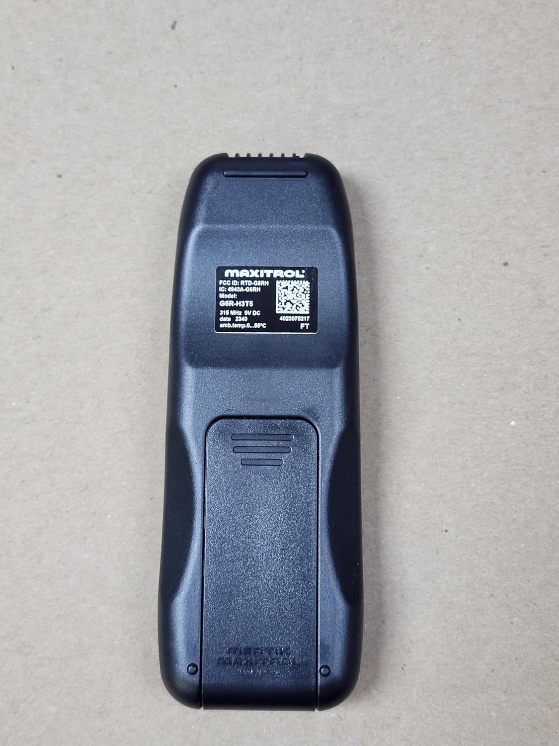 GV60 G6R-H3T5 Replacement Remote (Real Fyre, Valor & Empire), Black