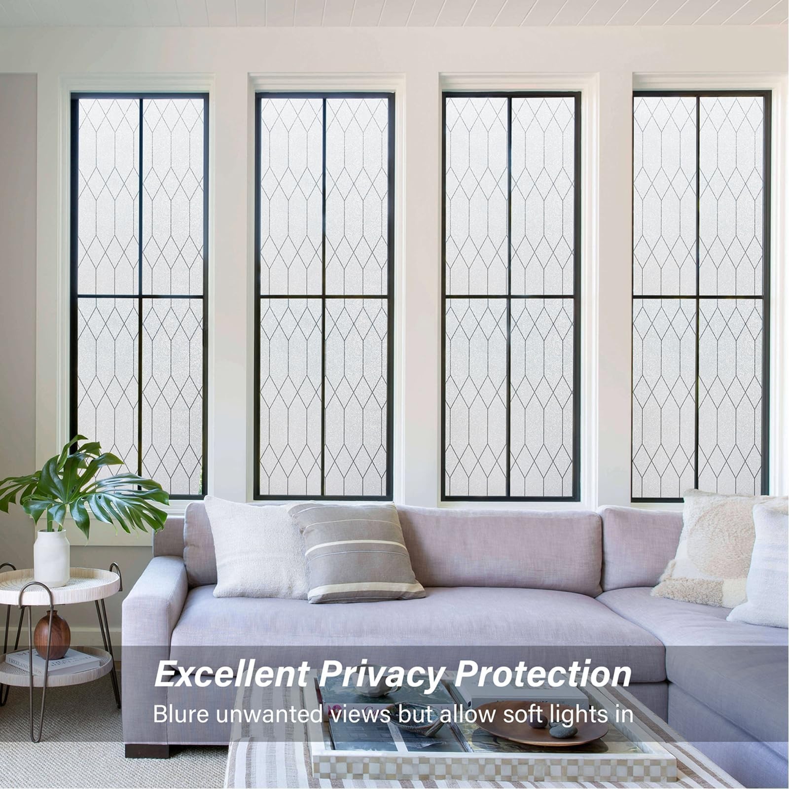 Kromapolis Frosted Privacy Film Static Cling Non-Adhesive 17.5 x 78.7 inch | …