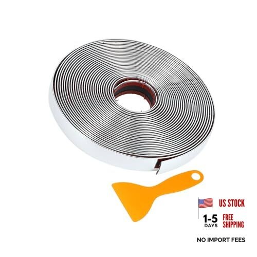 Car Truck Window Trim Strip 3/4″ 20mm Width 32Ft Self Adhesive Scratch-Proof