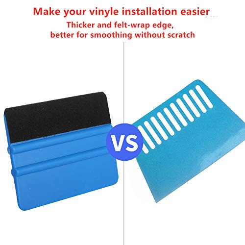 17-in-1 Car Window Film Tinting Tools Kit, Auto Vinyl Wrap Squeegee Set, Glass
