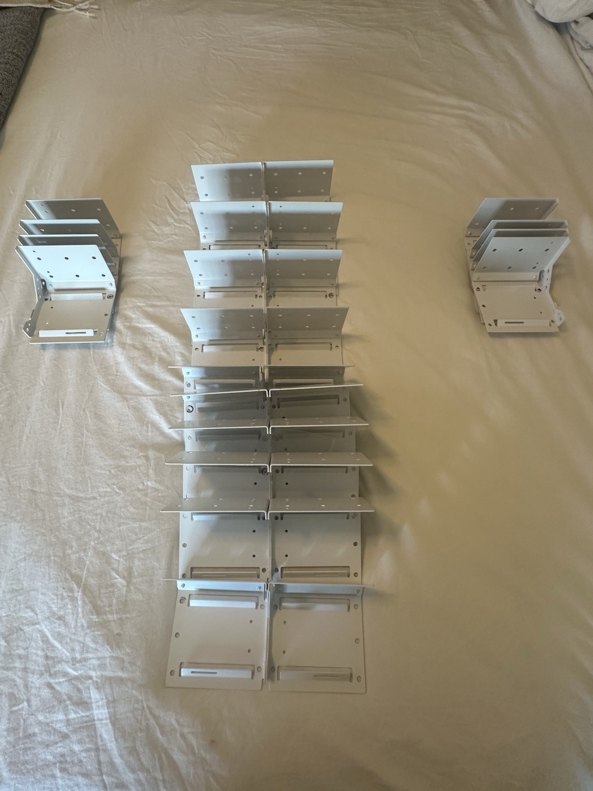 Lutron Pocket Sub Coupled ,right and Left Brackets Total Of 18 Brackets , QS 100
