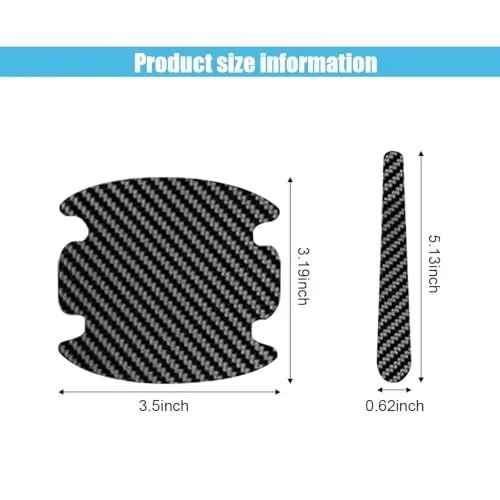 8Pcs Car Door Handle Protector Universal Automotive Protection Film for Most Car