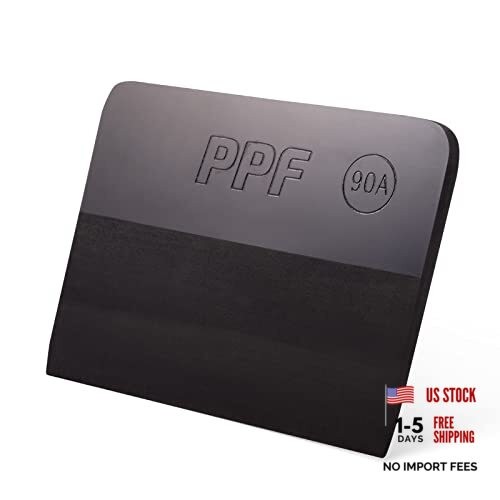 PPF Squeegee for Vinyl 90A Hardness Size Anti-Scratch TPU Rubber Medium Black