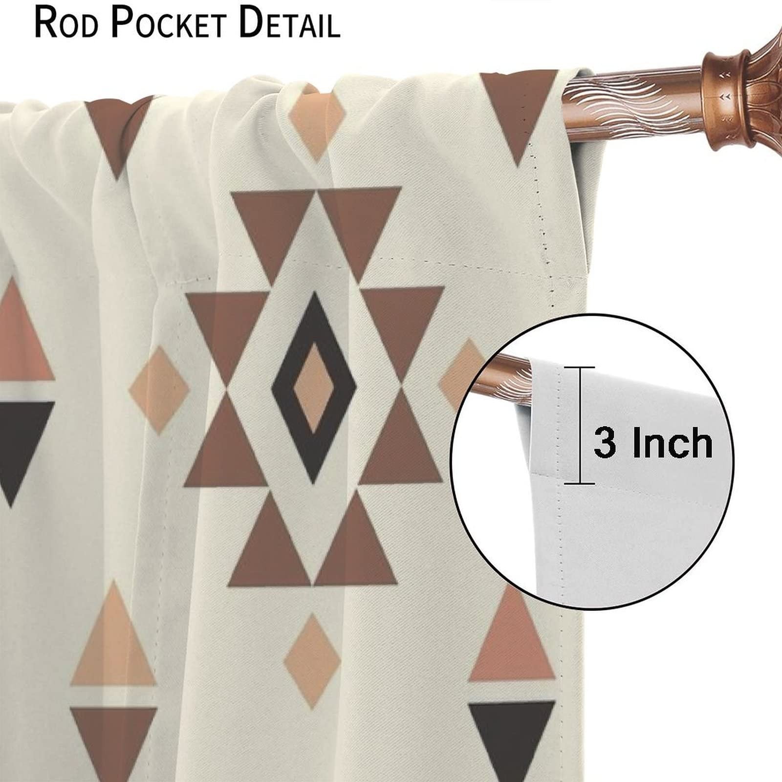 JESTRONRY Aztec Print Pattern 42″W x 45″L (Pack of 2),