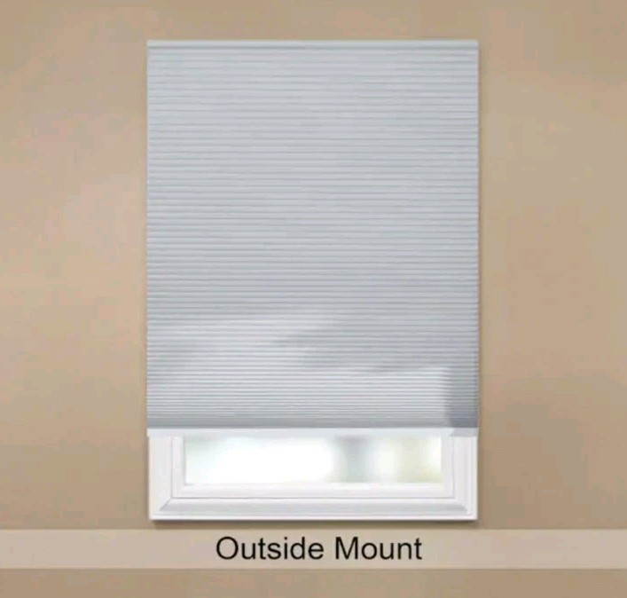 White Cordless Blackout Cellular Shades for Windows – 35″ W x 48″ L/Free S&H