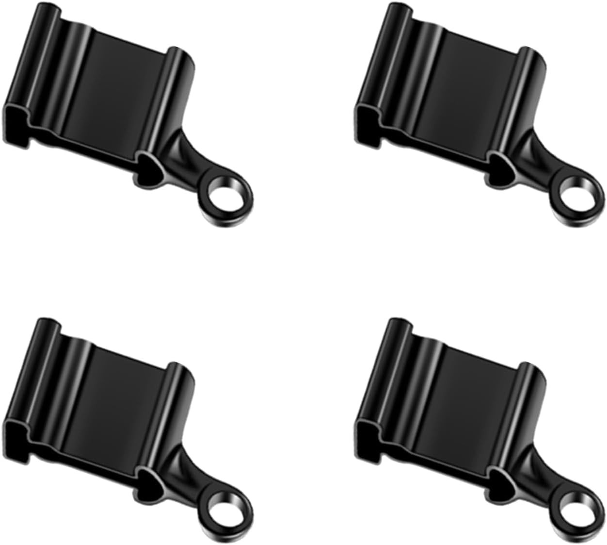Flexible Bendable Curtain Track End Caps, Set of 4 Curved Siding Ceiling Wall Mo
