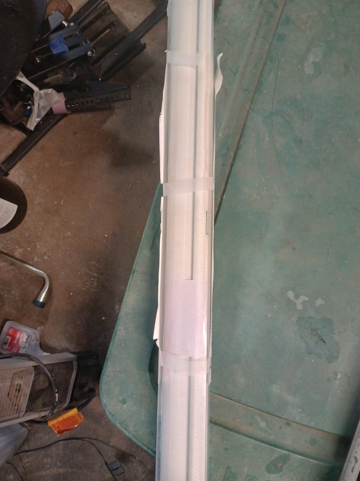 Main Stays White Blackout Roller shade 32in W X 72in L cordless