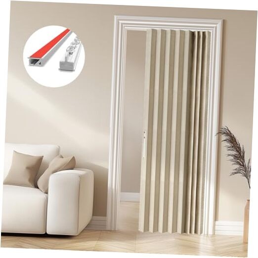 100% Blackout Magnetic Accordion Panel – 43″W x 79″L (Pack of 1) Cream Yellow