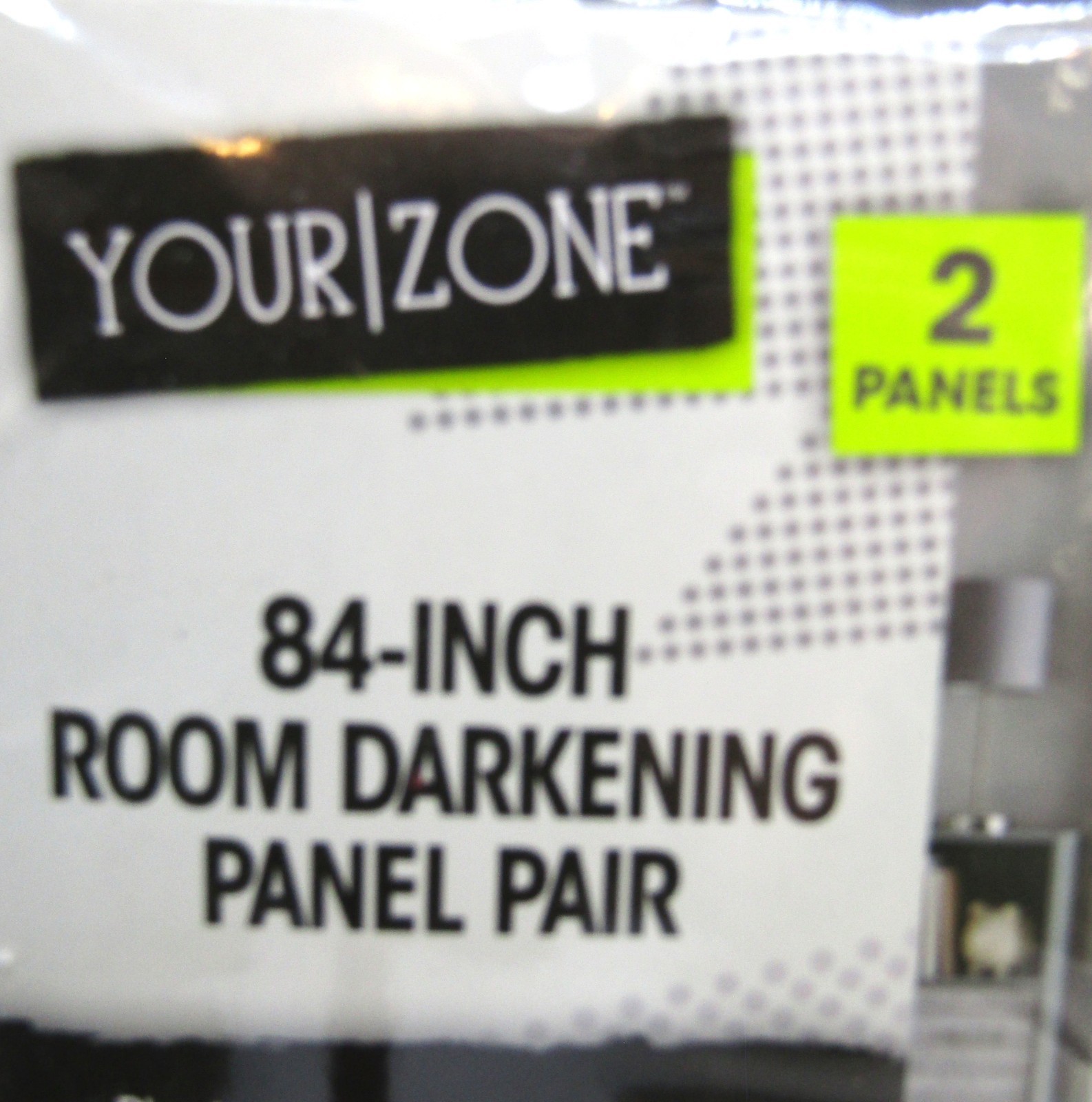 Your Zone 2 Panels, 84″ Room Darkening Panel Pair Soft Silver Stripe.
