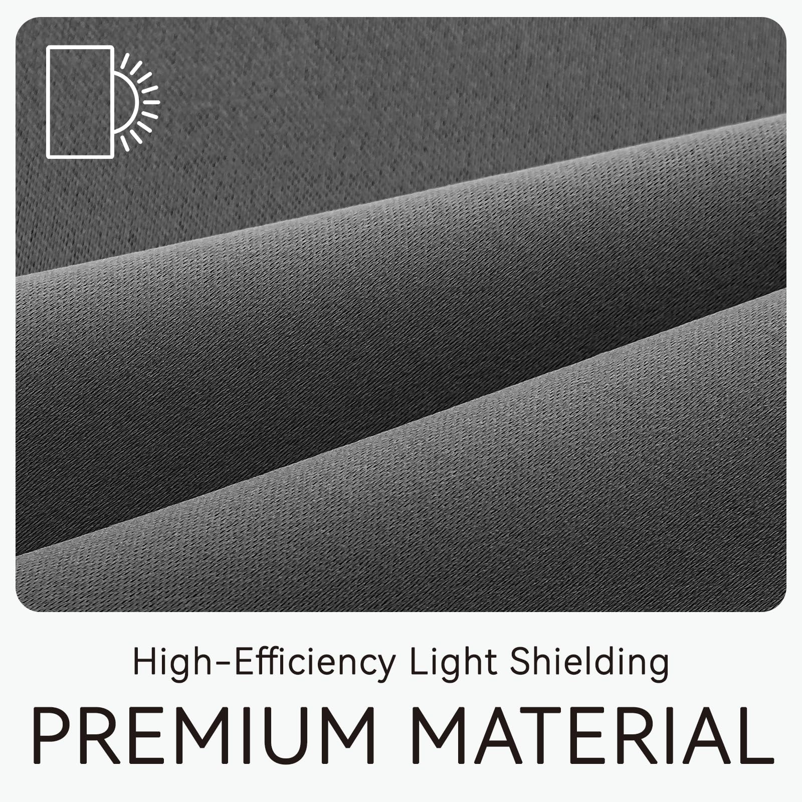 Adhesive Blackout Curtains, Adhesive Window Cover, No Drill Easy Install, Ren…