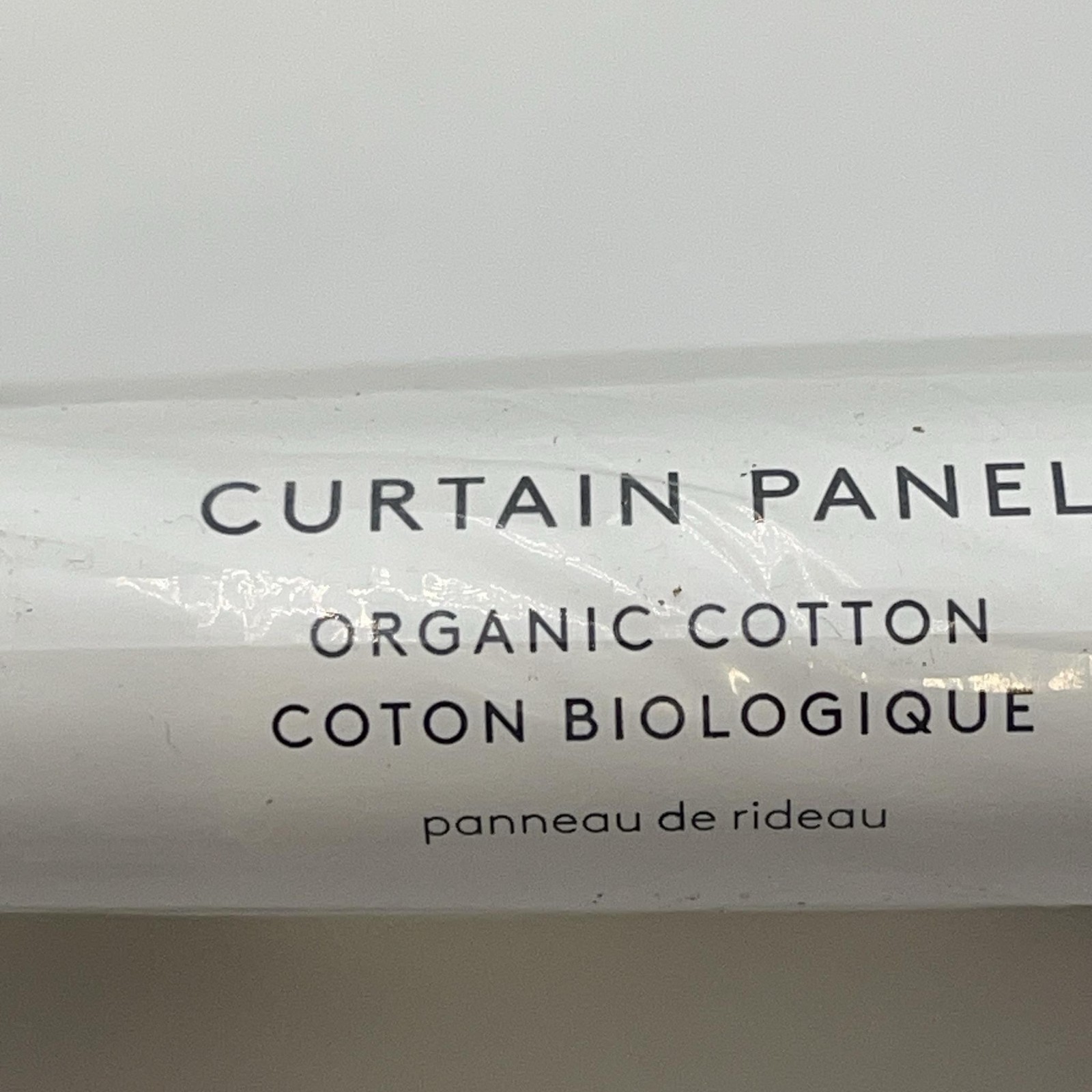 CB2 Curtain Panel Floral Multicolor Modern Window Single 48×96 Organic Cotton