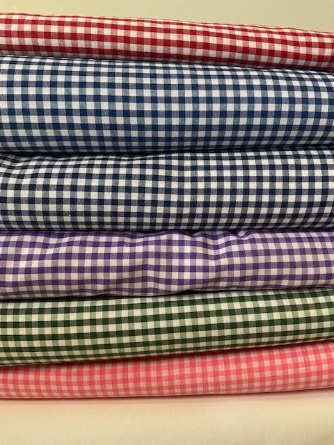 Handmade Gingham Plaid Valance, 52 x 15 inches