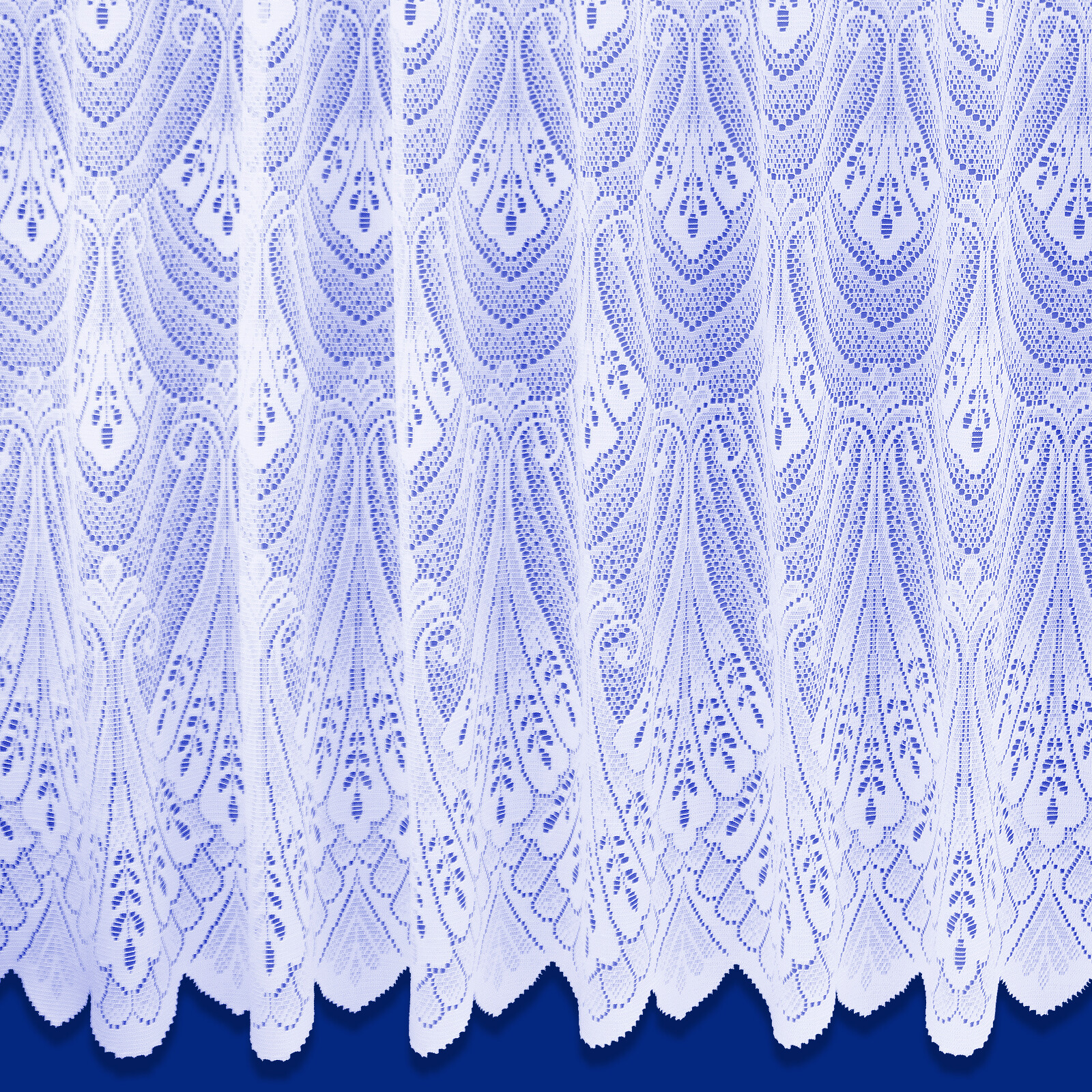 Net Window Net Curtains White Lace Slot Top Heading – Sold By The Metre