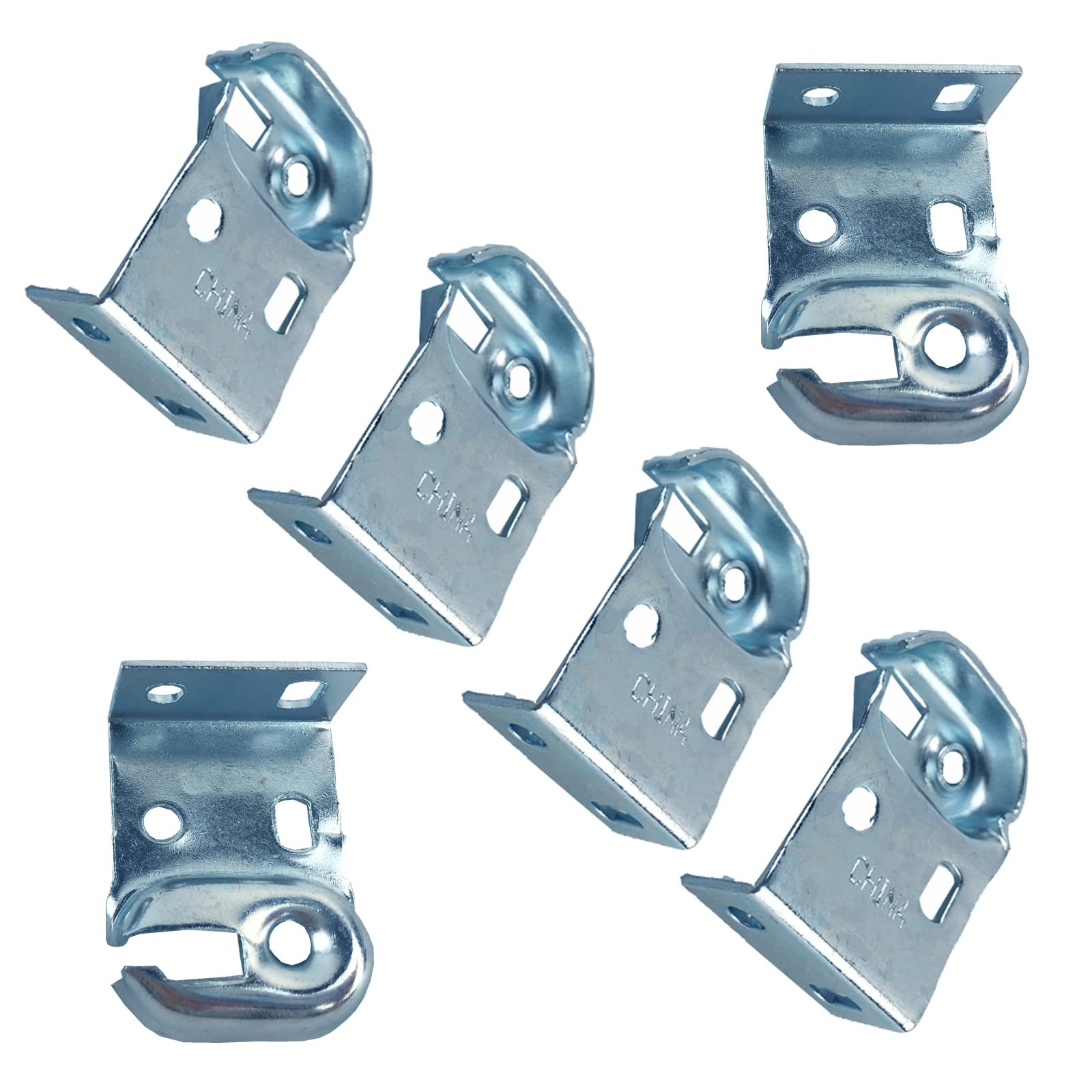 4PCS Roller Window Shade Mount Brackets, Inside Outside, Zinc Curtain Holder