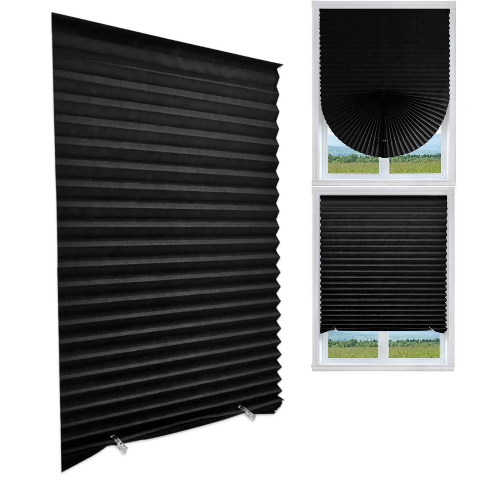 Cordless Temporary Blinds No Drill Adhesive Blackout Shades