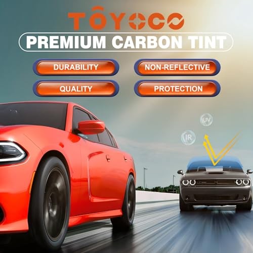 Car Window Tint Film-VLT Premium Cabon Tinting Roll | 24IN x 24″ x 100FT 50%