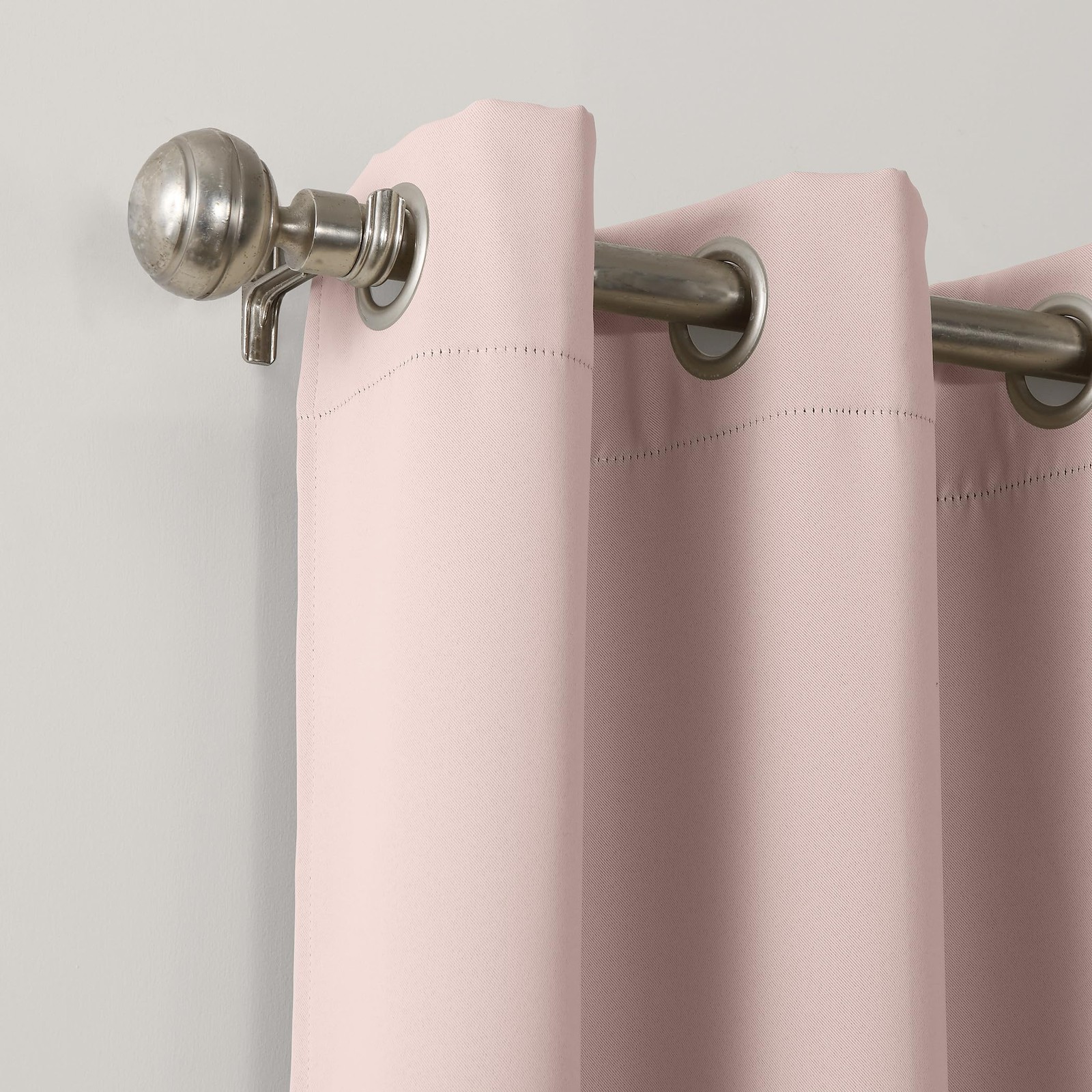 Energy Saving Blackout Grommet Curtain Panel, 40″x54″, Blush Pink