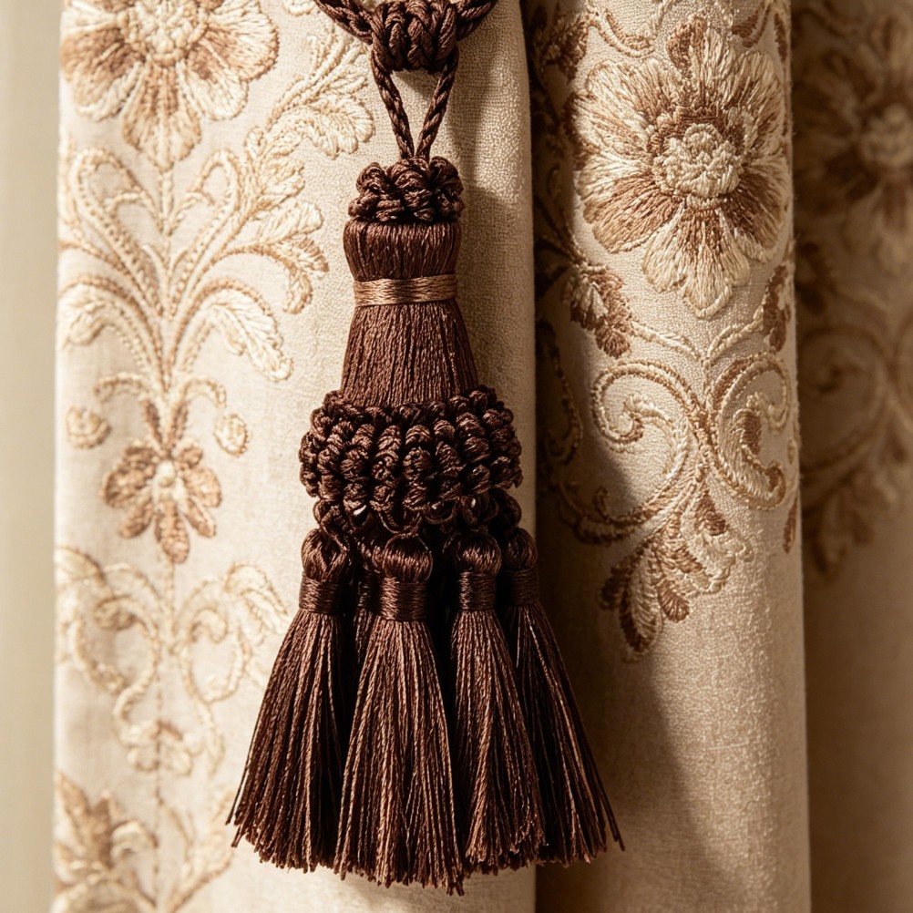 2 Pcs Curtain Hanging Tassels Tie Backs for Curtains Craft Fringe