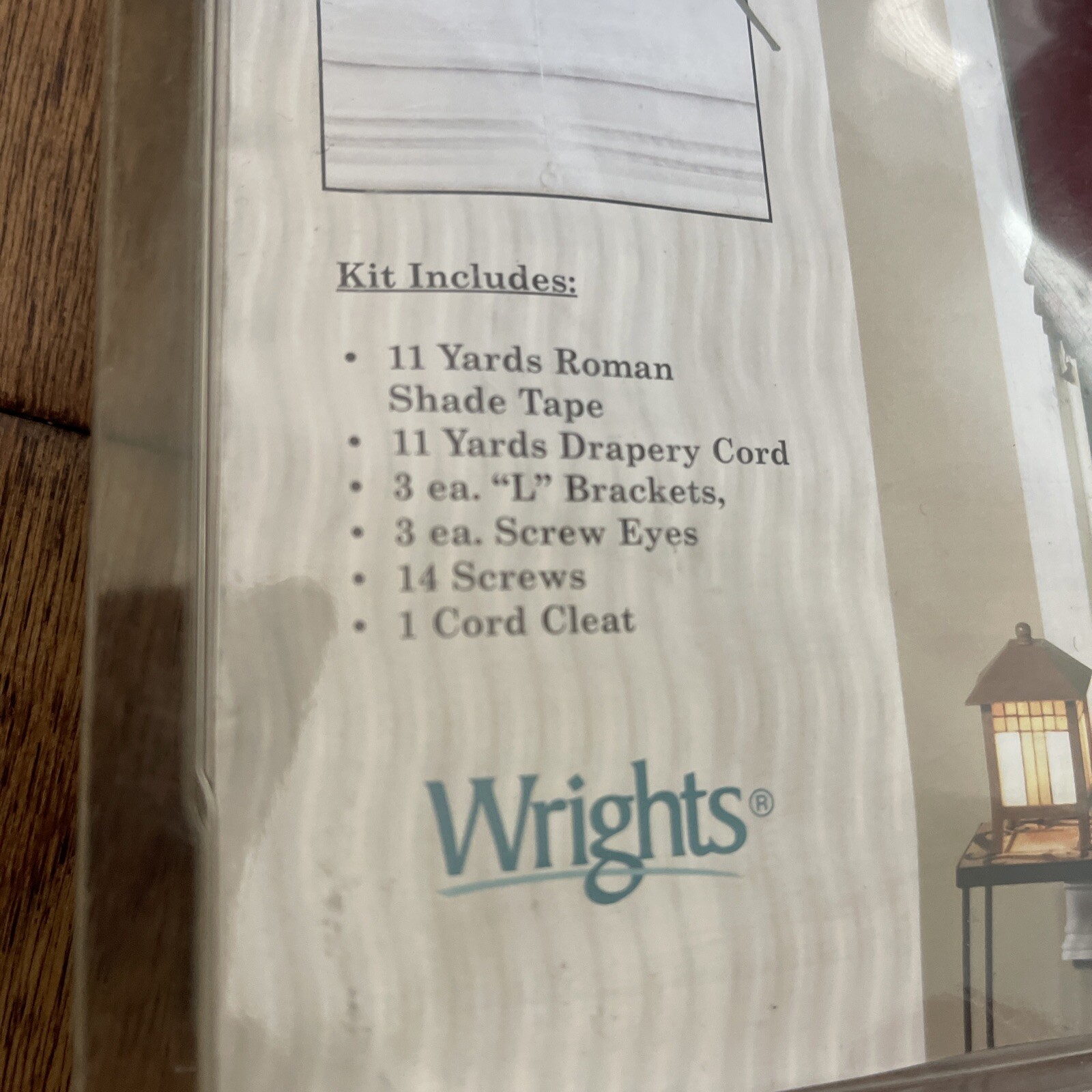 WRIGHTS Roman Shade Kit 36″ W X 54″ L “My Home”Improvement Window Treatment NIP