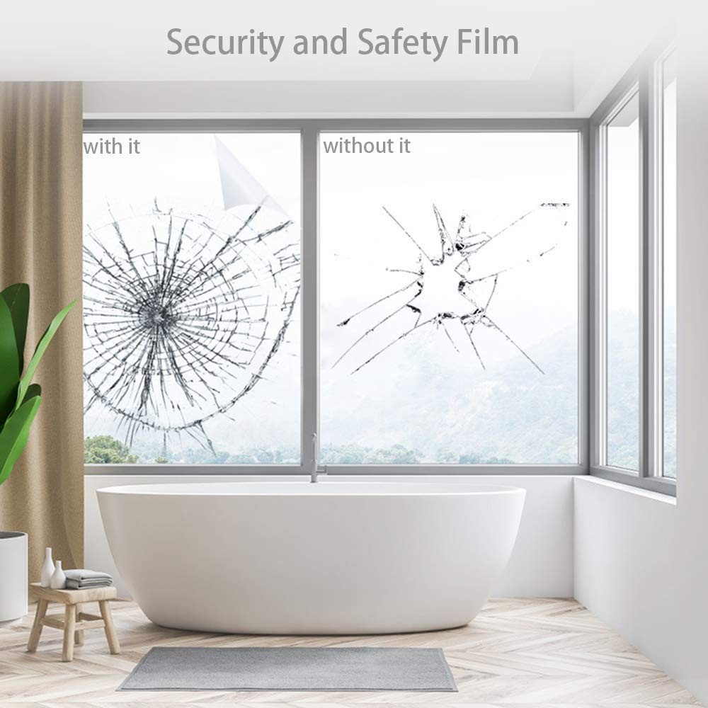 4mil 0.1mm Thickness Clear Security and Safety 17.7Inches x 10Feet,