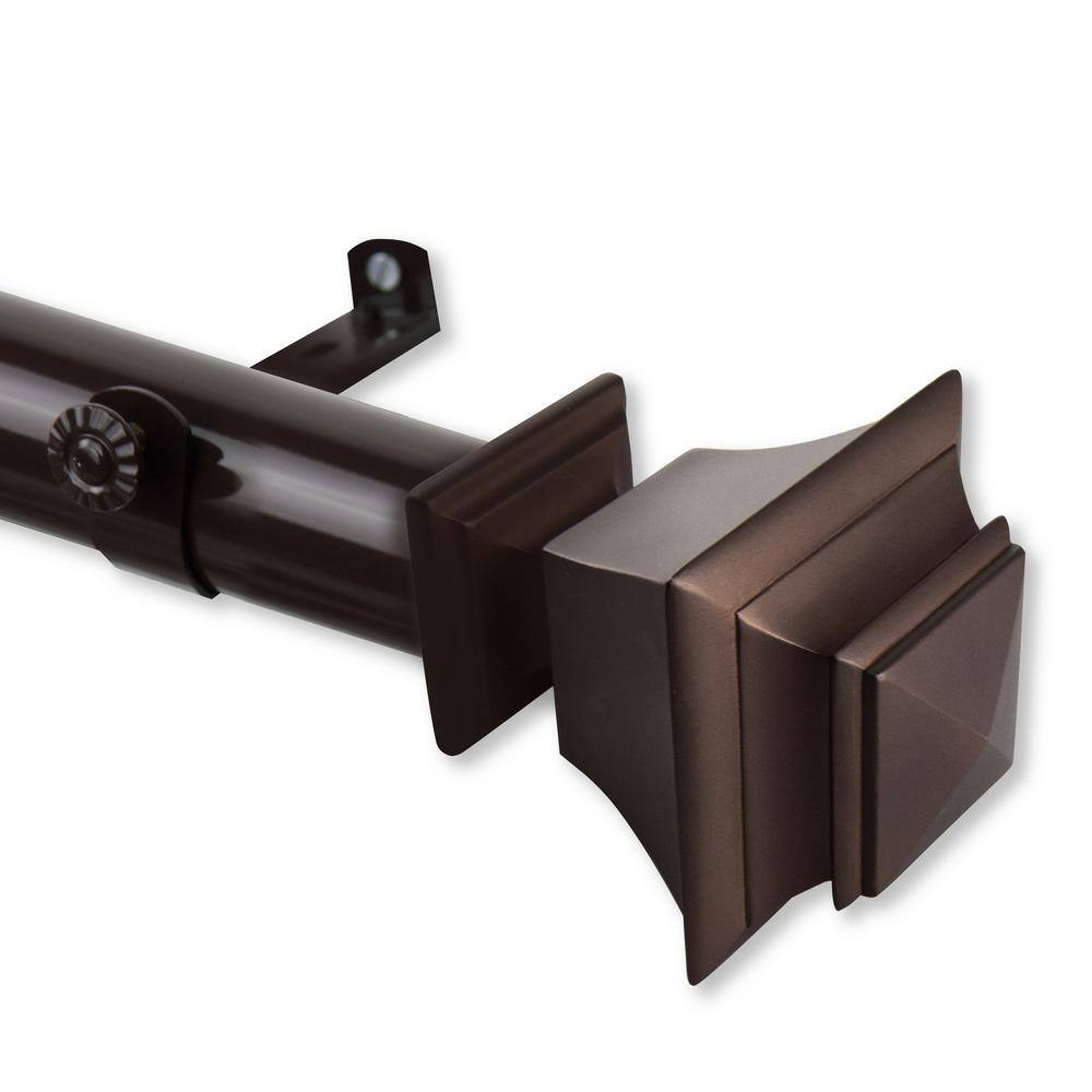 Bach 1.5 In. Non-Telescoping Single Curtain Rod 9 Ft. in Cocoa