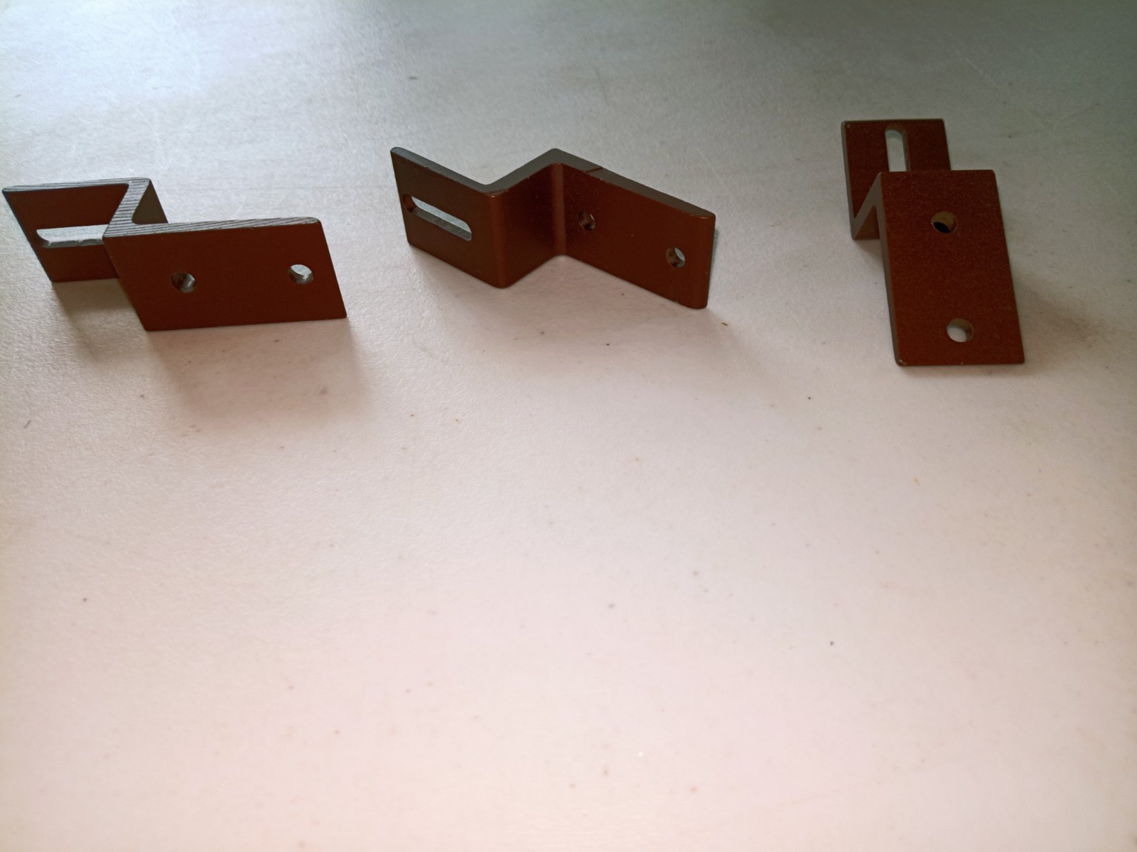 Kirsch ceiling mounted traverse rod 71131 metal Z brackets. 3 brackets. 511