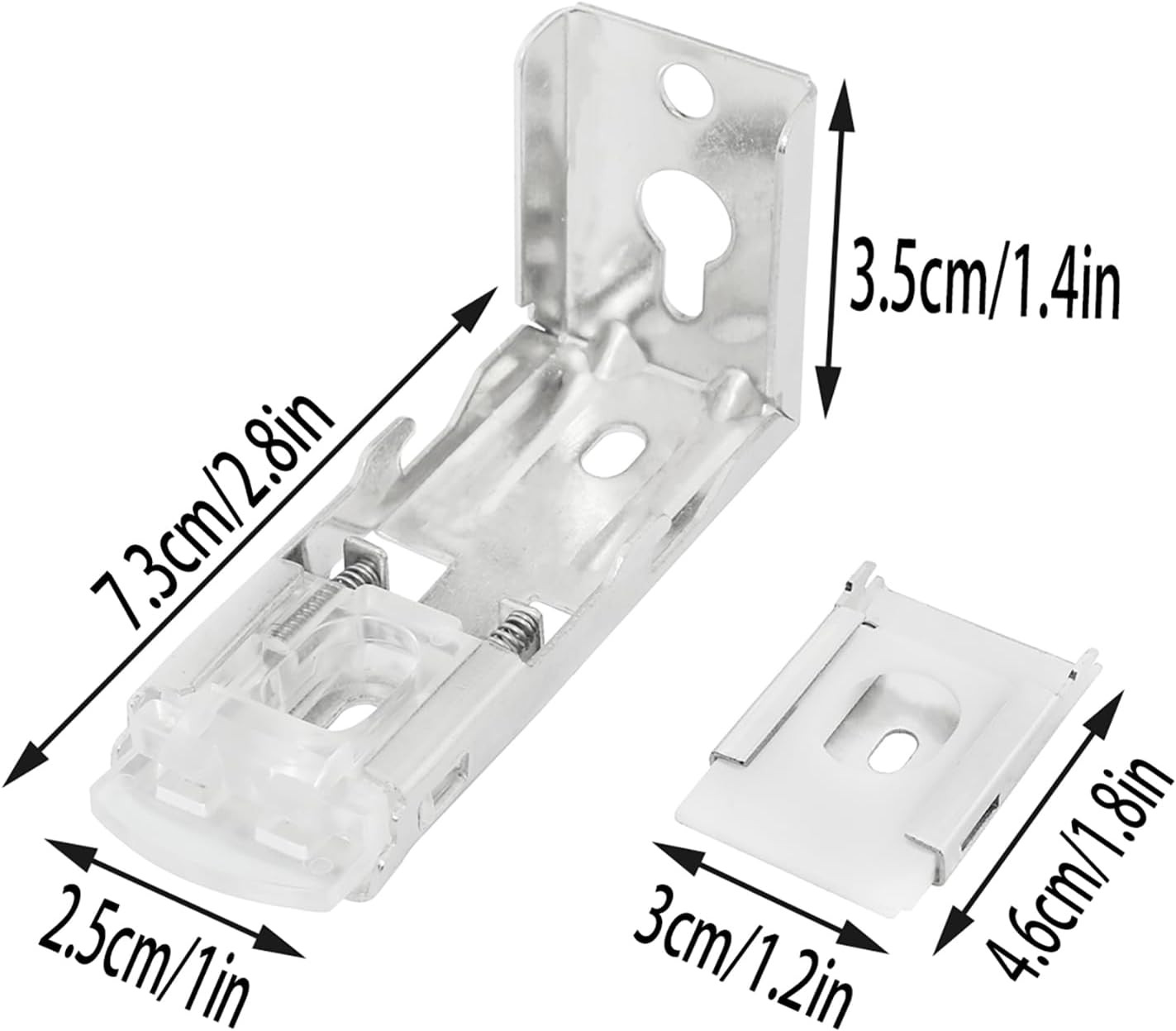 Mountings Brackets for Vertical Blinds ZZLZX 2Sets Replacement Mount Hardware In
